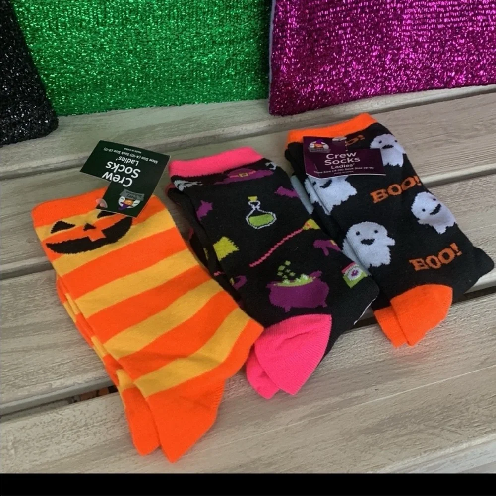 Clearance ~ Halloween Fashion Socks - 3pair 🎃🆕🎃 A 2 For $14 item ⭐️